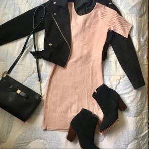 Guess Light Pink Knit Dress